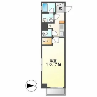 プロシード金山【9階】の間取り