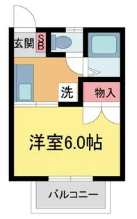 鶴居荘 A棟【202号室】の間取り