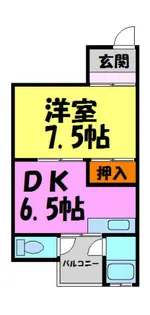 辰巳ハウス【1F号室】の間取り