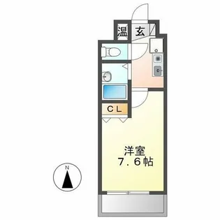 グランベール安田通【6階】の間取り