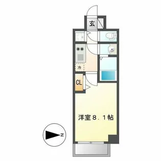 プレサンス東別院駅前【8階】の間取り