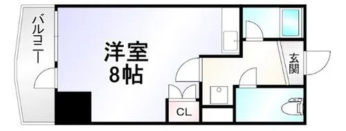 ニューサンリバー6番館【9階】の間取り