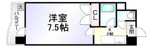 ニューサンリバー6番館【10階】の間取り