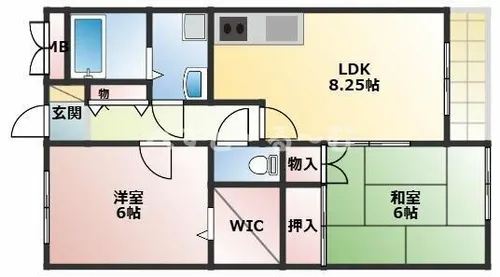 エスポワール冨田【303号室】の間取り