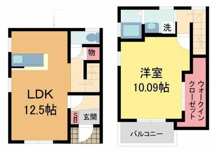 兵庫県宝塚市安倉中4丁目【テラスハウス】の間取り