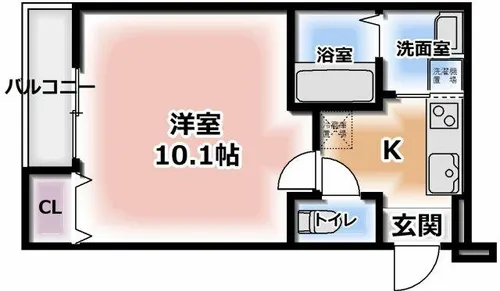 フジパレス向島町Ⅱ番館【1階】の間取り