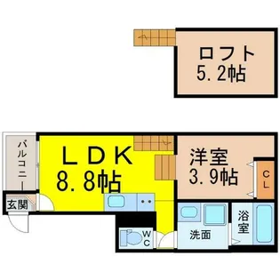 SAISON NOUVELLE【1階】の間取り