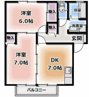 ?コスモ【2階】の間取り