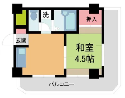 東芦屋マンション【3階】の間取り