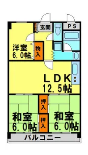 篠崎マンション【1階】の間取り