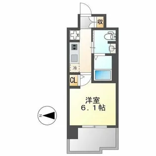 Live Casa堀田(ライブカーサ)【706号室】の間取り