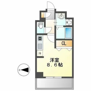 パルティール金山【601号室】の間取り