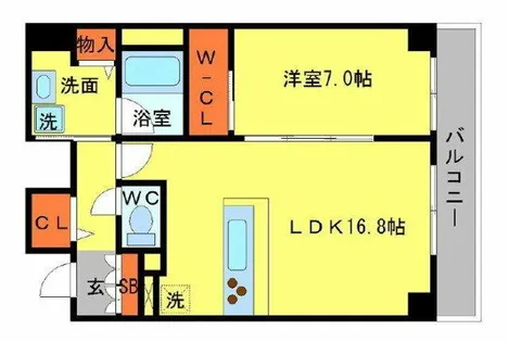 BRAVI南堀江【12階】の間取り