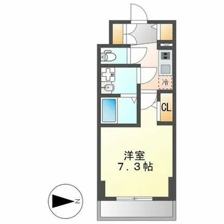 エスリード大須アヴェニュー【1302号室】の間取り
