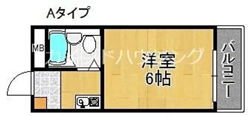 ロイヤルクレイン玉出【1階】の間取り