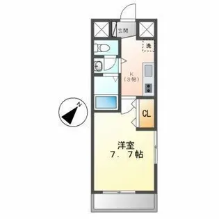 アルフィーレ新栄【4階】の間取り