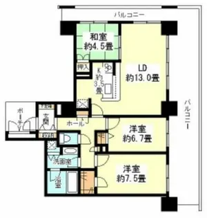 樹樹ガーデン【20階】の間取り
