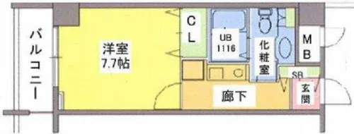 SHINE&SHINE55(シャインアンドシャイン55)【10階】の間取り