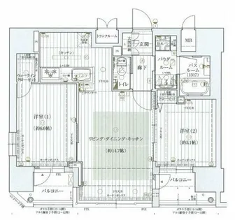 エステムプラザ梅田【8階】の間取り