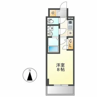 エスリード泉プライム【1204号室】の間取り