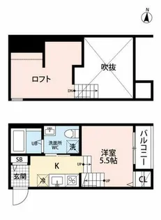 ユアーズ箱崎【2階】の間取り