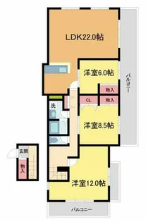 CONT KIKUTANI【2階】の間取り