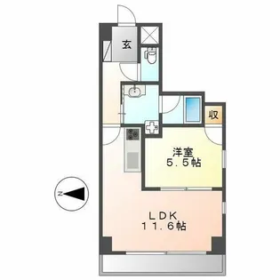 スタジオスクエア大須【807号室】の間取り