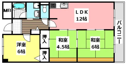プライム21【107号室】の間取り
