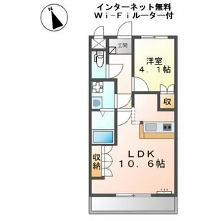 タイニーコート【2階】の間取り