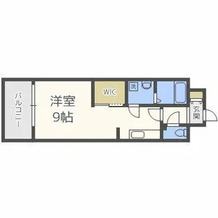 エンクレスト渡辺通南【2階】の間取り