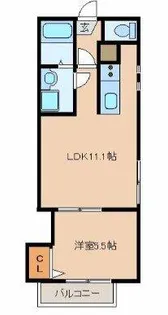 リテラ箱崎南Ⅰ【3階】の間取り