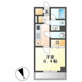 オープンレジデンシア名古屋駅THE COURT【1406号室】の間取り