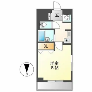 LUMINOUS TSURUMAKOEN【705号室】の間取り