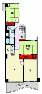 アーバンコーポ八幡【805号室】の間取り