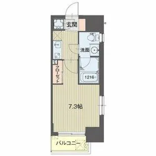 ライブコート泉【7階】の間取り
