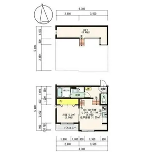 コーポSAKO【2階】の間取り