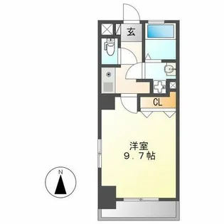 コンフォ清水【201号室】の間取り
