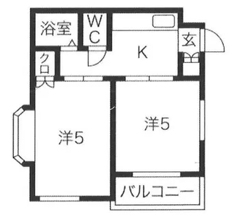 フレンドハイツ【3階】の間取り