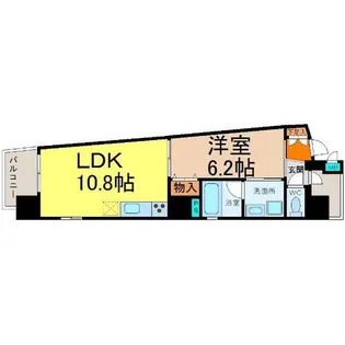 SLANTWALLS(スラントウォールズ)【8階】の間取り