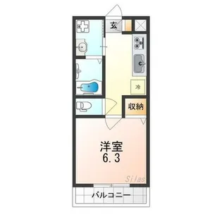 千葉・住吉【5階】の間取り