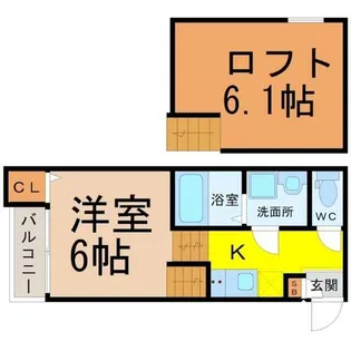フィールグッド新栄【2階】の間取り