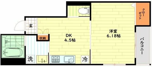 LuXe国分寺Ⅱ【2階】の間取り