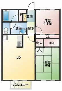 ヴェルデュール・ピノ【1階】の間取り