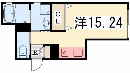 ラ ペール【101号室】の間取り
