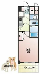 スプランディッド新大阪EAST【5階】の間取り