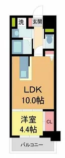 エーレックス西宮【5階】の間取り