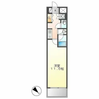 CASA+α名駅南【905号室】の間取り