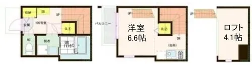 ハーモニーテラス日ノ宮町【1階】の間取り