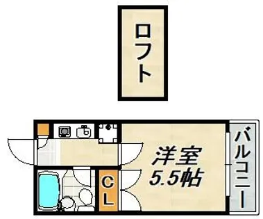 サニーウェル鈴蘭【2階】の間取り