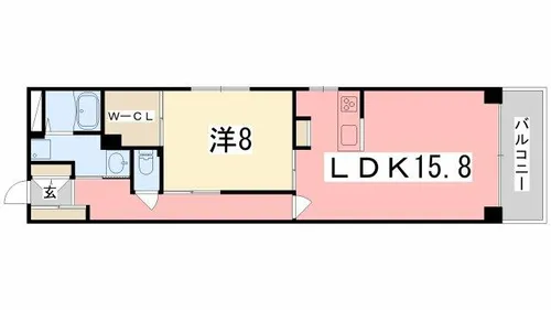キャッスルコート龍野町【303号室】の間取り
